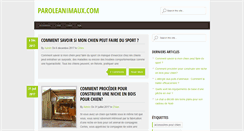 Desktop Screenshot of paroleanimaux.com
